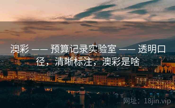 澳彩 —— 预算记录实验室 —— 透明口径，清晰标注，澳彩是啥